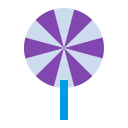 Purple lollypop icon
