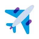 Purple plane icon