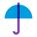 An icon of an umbrella beach stand