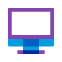 Purple PC screen icon