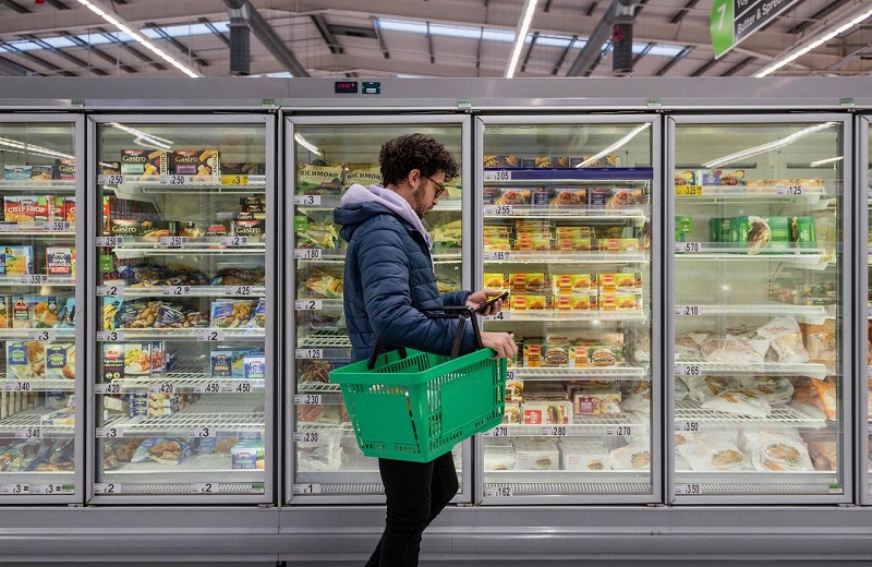 Man at a grocery store